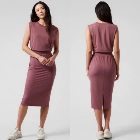 Athleta Dresses & Skirts - Athleta Santorini Cinch Dress in Tawny Rose Sz XS